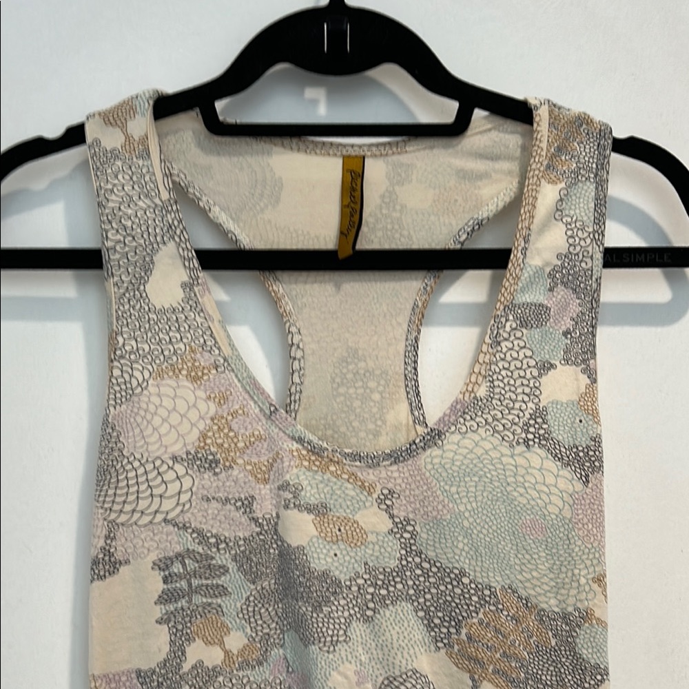 Rachel Pally Patterned  Racerback Tank Top